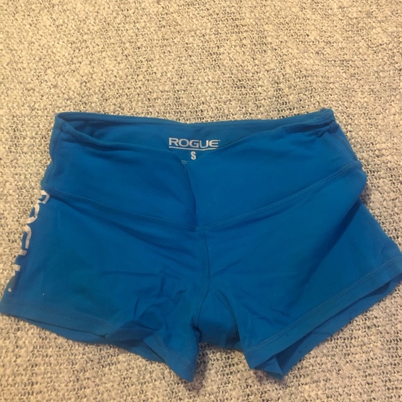 Rogue Pants - Blue Rogue booty shorts, size small